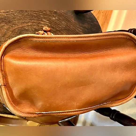 Brighton Concho Genuine Leather Bucket Bag Purse Like New - Picture 7 of 11